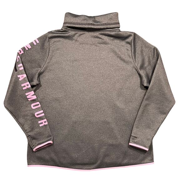 Under Armour ColdGear Storm Gray Purple Cowl Neck Pullover Sweatshirt Womens XXL - Picture 2 of 7